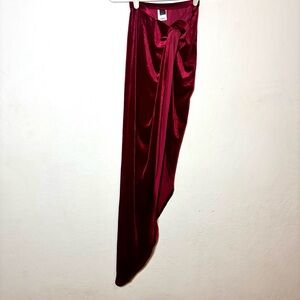 Elegant Red Velvet Skirt
